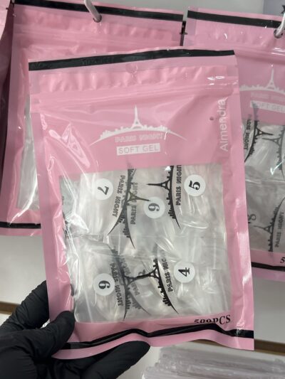 Tips soft gel, Almendras x500 (paris night)