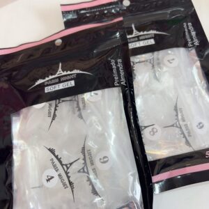 Tips soft gel pre limados Almendras x500 (paris nigth)