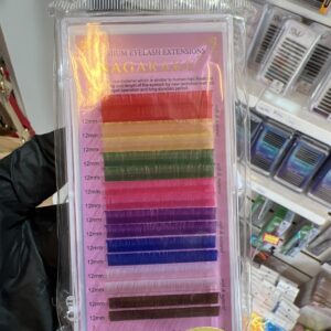 Pestañas de color 12mm 7D