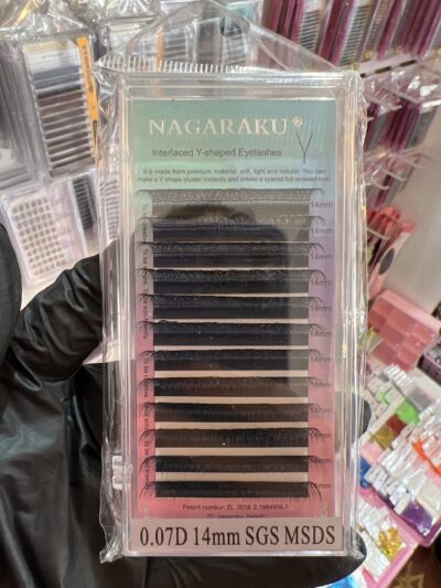 Pestañas doble Y ( 14mm 07D)