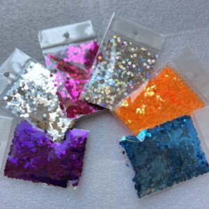 Decoración en Glitter, cola de sirena.