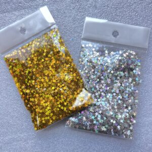 Decoración en Glitter, cola de sirena.