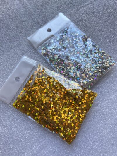 Decoración en Glitter, cola de sirena.