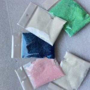 Decoración en Glitter, cola de sirena.