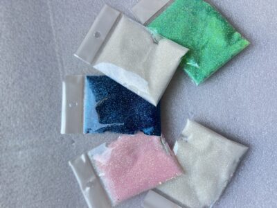 Decoración en Glitter, cola de sirena.