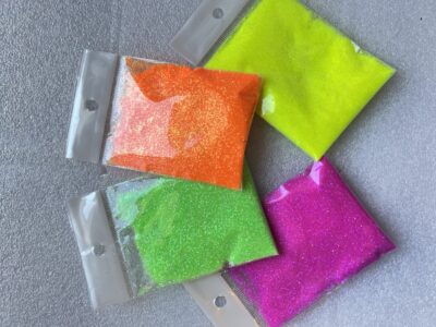 Decoración en Glitter, cola de sirena.