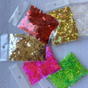 Decoración en Glitter, cola de sirena.