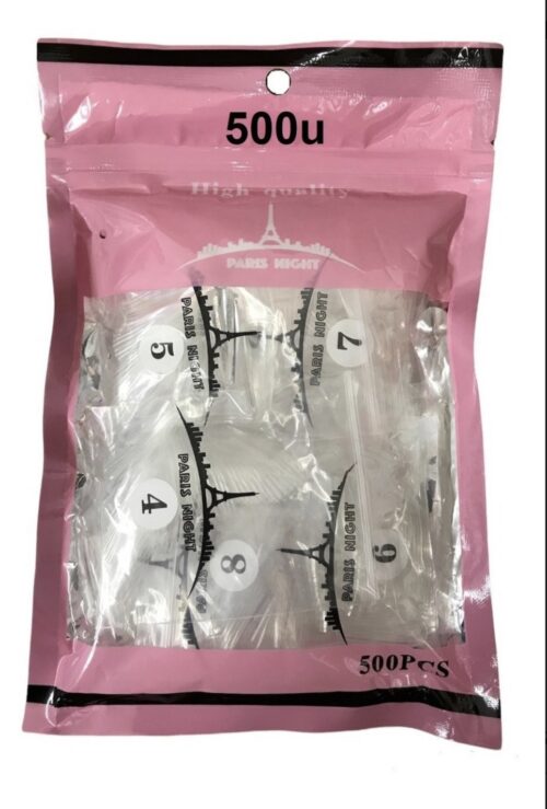 Tips soft gel x500 Cuadrados, paris night