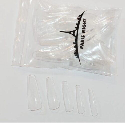 Tips soft gel Coffin x100 (paris nigth)