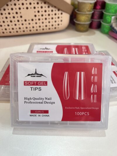 Tips soft Gel Coffin N5 (paris nigth)