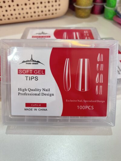 Tips soft gel Coffin N4 (paris nigth)