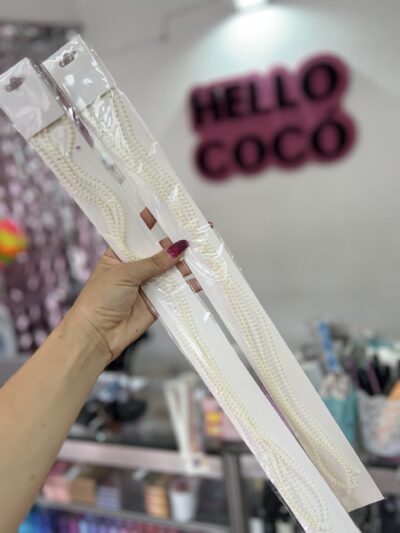 Extenciones perlas para pelo