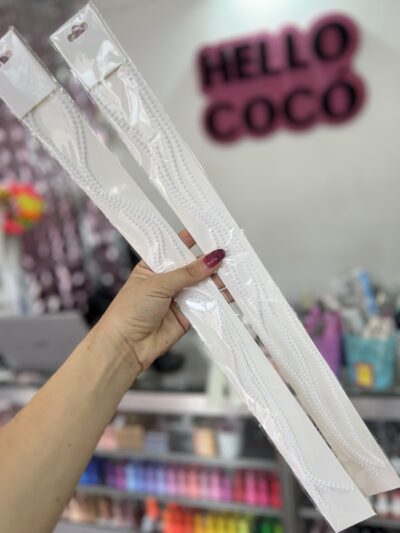 Extenciones perlas para pelo