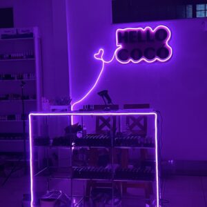 Luz led Neón, color Fucsia.