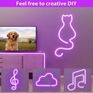 Luz Led Neon, color violeta.