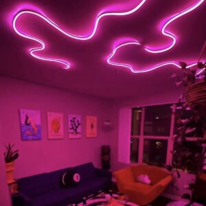 Luz led Neón, color Fucsia.