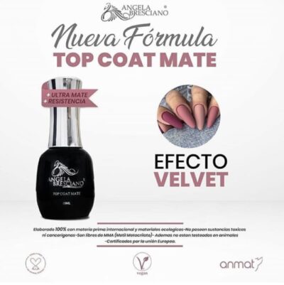 Top coat Matte huevo de codorniz, Angela Bresciano - Imagen 3