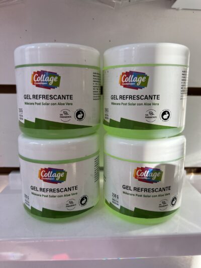 Gel refrescante - collage-