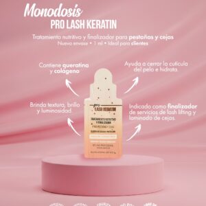 Monodosis de keratina Melania, para cejas y pestañas.