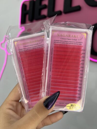 Pestañas clásicas color fucsia mix