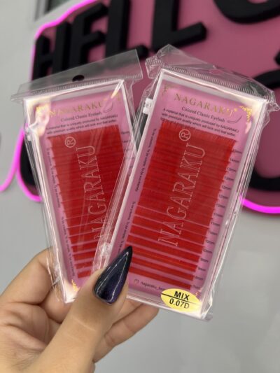 img_1154 Pestañas clásicas color rojo mix.