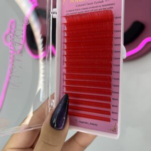 img_1155 Pestañas clásicas color rojo mix.