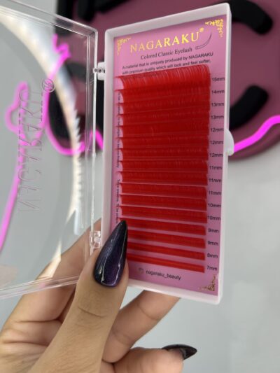 img_1155 Pestañas clásicas color rojo mix.