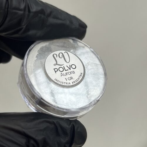 Polvo Aurora blanco perlado