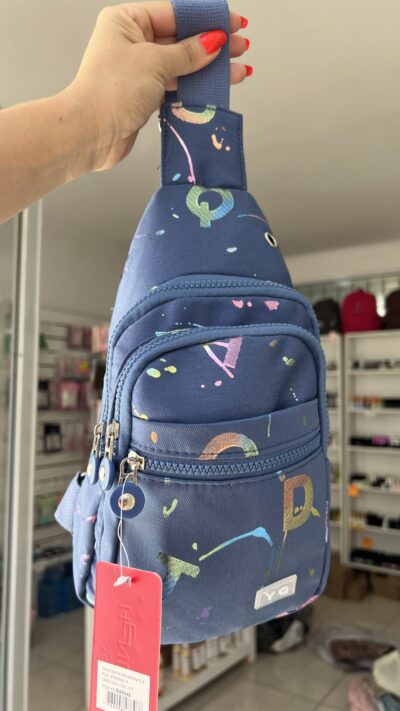 Cartera bandolera azul