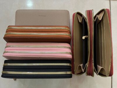 Billetera femenina doble cierre