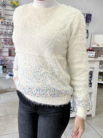 Buzo blanco elastizado