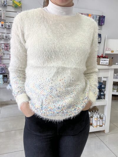 Buzo blanco elastizado