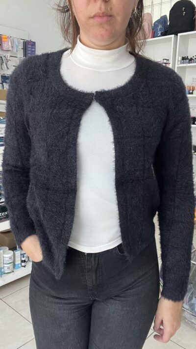 Campera azul oscuro elastizada