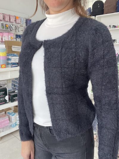 Campera azul oscuro elastizada