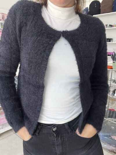 Campera azul oscuro elastizada