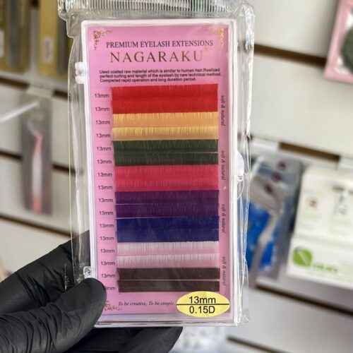 Pestañas color 13mm (0.15D)