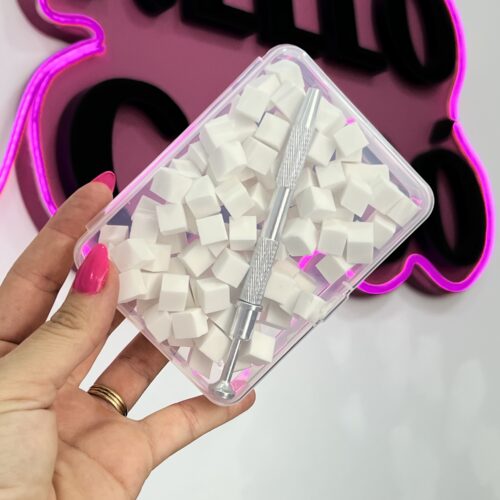 Mini esponjas con pinza