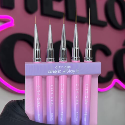 Pinceles liner x5 city