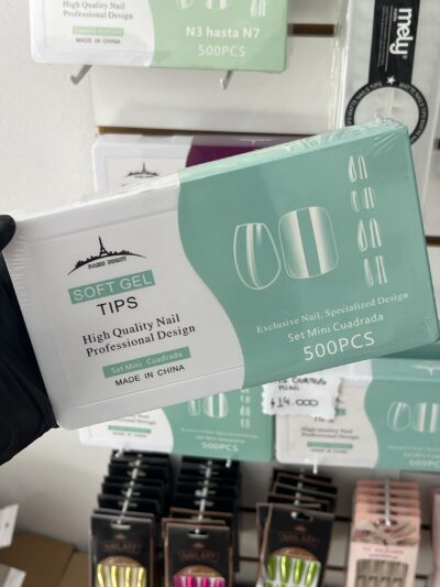 Tips minis cuadrados cortos 500uni. Paris