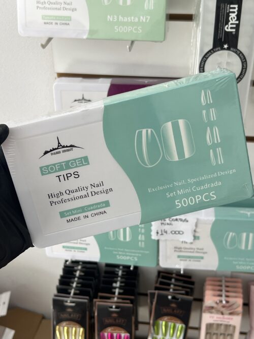 Tips minis cuadrados cortos 500uni. Paris