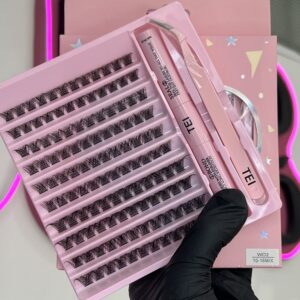 Kit de pestañas con adhesivo y pinza