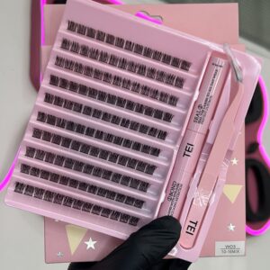 Kit de pestañas con adhesivo y pinza