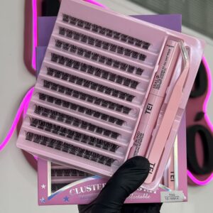 Kit de pestañas con adhesivo y pinza