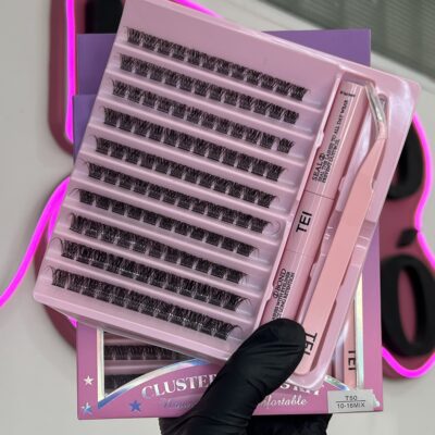 Kit de pestañas con adhesivo y pinza