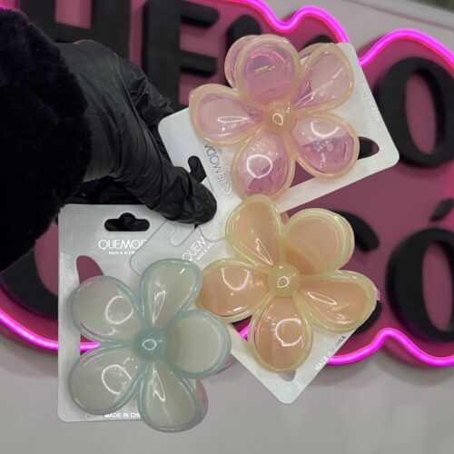 Broches Flor cristal